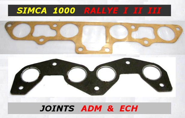 Joint de Collecteur Echappement & Admission SIMCA 1000 Rallye I II III MEILLOR