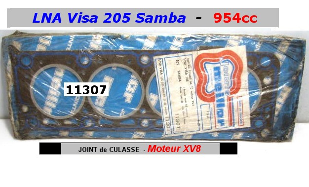 Joint de Culasse LNA VISA 205 SAMBA Moteur XV8 954cc MEILLOR 11307