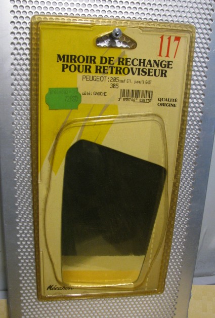 Glace retroviseur gauche miroir de rechange vintage PEUGEOT 205