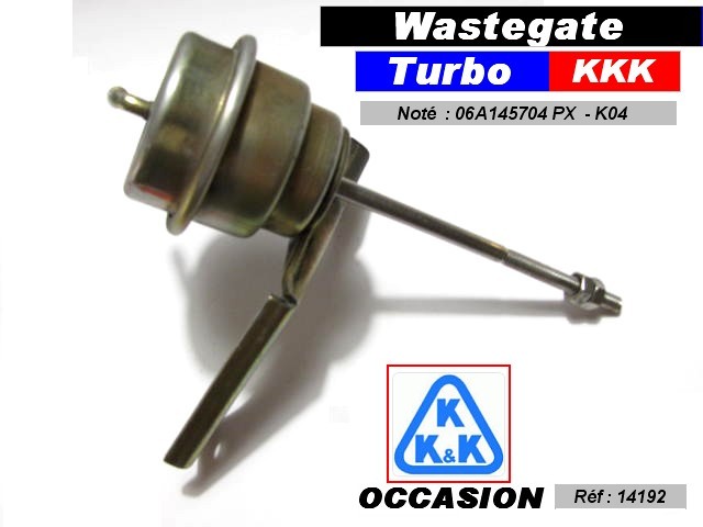 Wastegate de turbo KKK AUDI 06A145704 PX - KO4 (occasion controle)