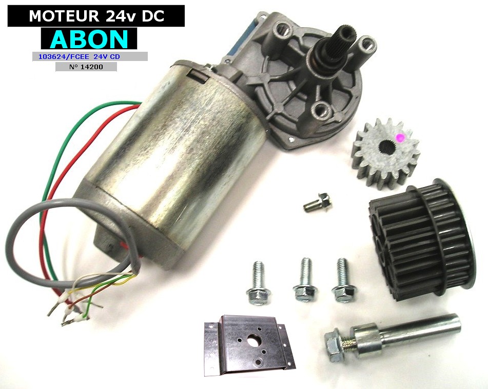 Motoreducteur ABON 24v T14200 pour divers utilisations