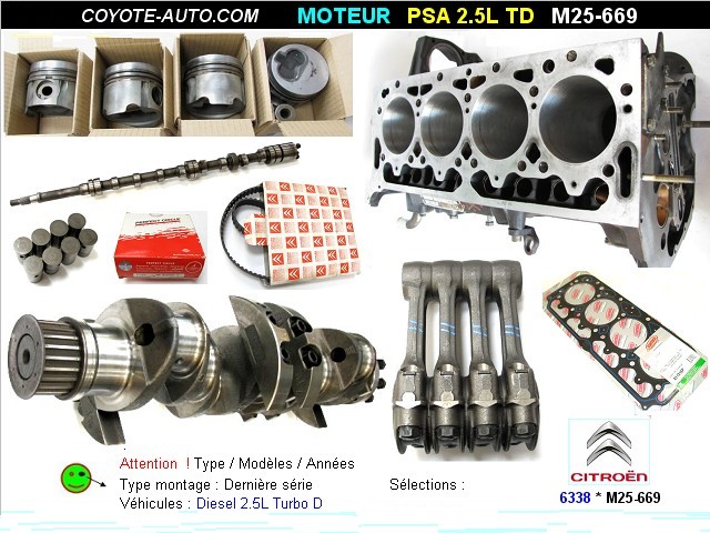Moteur Pieces CITROEN CX C25 2.5L Turbo diesel serie II (vente sur place)