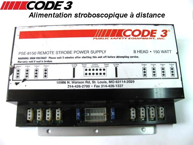 Article code 3 Controleur programmeur stroboscopique de 8 series de leds PSE-8150