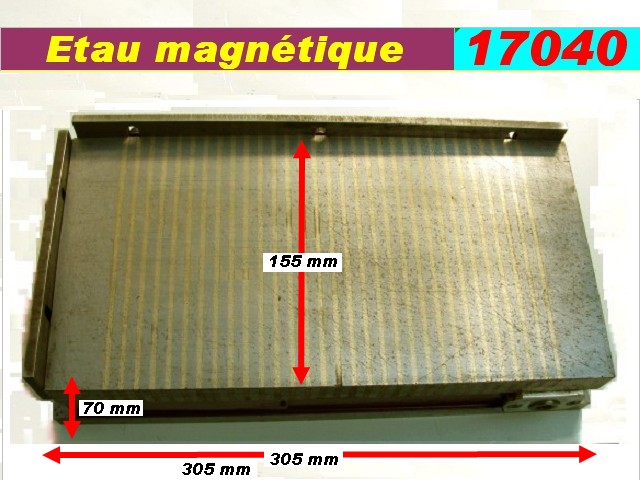 Etau magnetique 305 x 155 x 70 mm WoLKER 22 kg (vente sur place)
