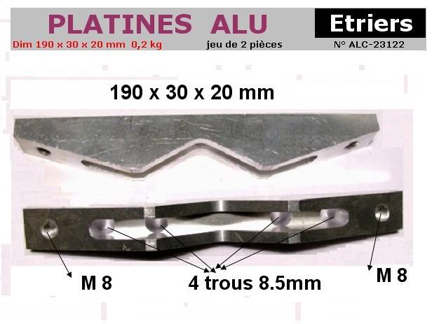Etrier Support aluminium pour divers fonctions