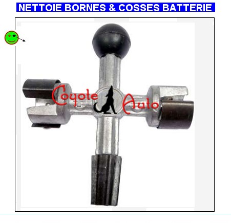 Outil fraise pour nettoyer les cosse & bornes de batterie 2639