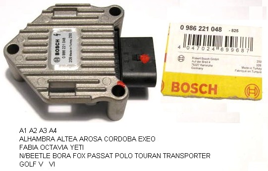 Module bobine allumage AUDI SEAT SKODA VAG BOSCH 0 986 221 048 (depannage)
