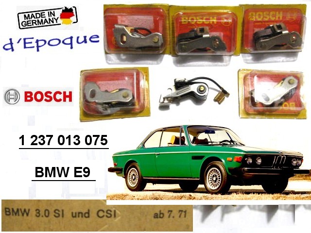 Kit Rupteurs BMW E9 3.0L Ci CSi depuis 1971 BOSCH 1 237 013 075 (collection)