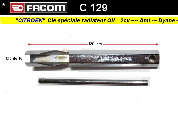 Cle Facom specifique refrigerateur huile Citroen 2CV Ln Lna Visa (outillage atelier)