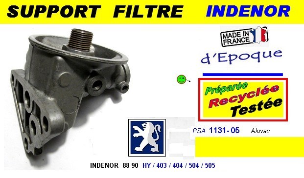 Support filtre a huile PSA Indenor 88 90 YH 403 404 504 J7 J9 diesel