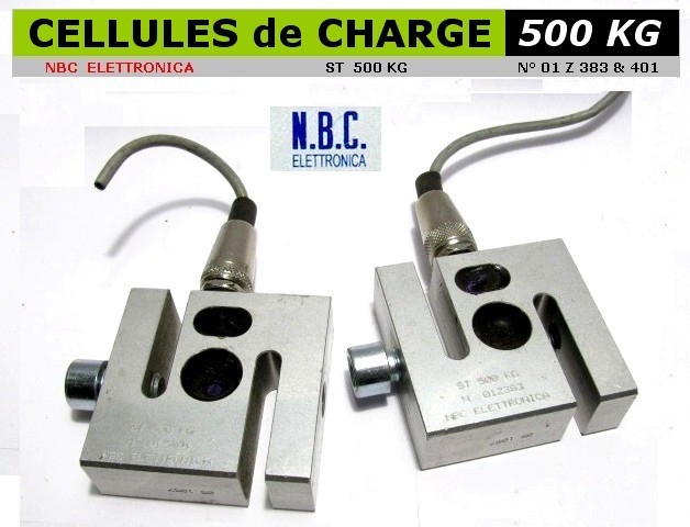 Capteurs de tension mode ST 500 KG NBC Elettronica 01Z383 et 01Z401