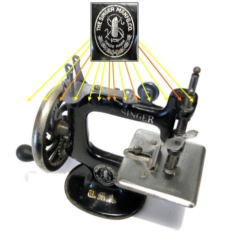 SINGER PETITE machine a coudre enfant VINTAGE