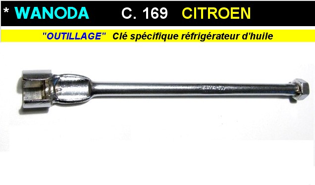 Cle Specifique refrigerateur d huile CITROEN 2cv 3cv Ami6 Ami8 Mehari LNA Visa