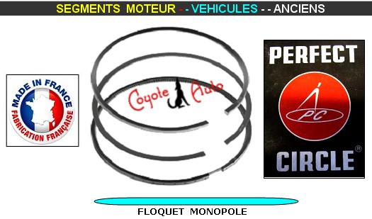 Segments Moteur RENAULT Frgate Etendard Galion Goelette 88mm 3x3x3X4.5 