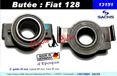 Butée embrayage - Fiat Lancia Seat Zastava - Essence & Diesel  F/Sachs