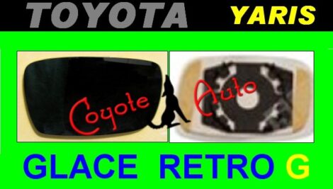 Glace rétroviseur gauche miroir de rechange - TOYOTA Yaris