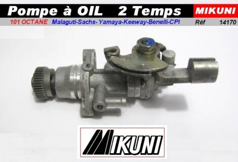 Pompe à huile cyclomoteur - 2 temps - MIKUNI  101 Octane