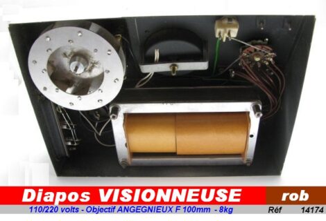 VINTAGE Visionneuse pour diapositives - ROB objectif ANGEGNIEUX F 100 mm – Image 3