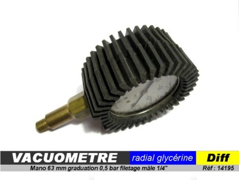 Vacuomètre radial glycérine -1 à 0b diam 63mm - spèZial Mazout – Image 2