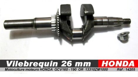Vilebrequin vertical STD - Pièce motoculture HONDA GCV160 190 - OR 13310ZM1000 – Image 2