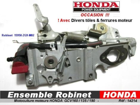 Ensemble pièces tôles férrures robinet essence - Motoculture HONDA GCV160
