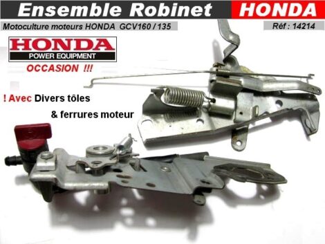 Ensemble pièces tôles férrures robinet essence - Motoculture HONDA GCV160 – Image 2