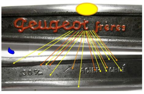 VINTAGE - Peugeot frères - Clé à molette longueur 310mm ouverture 34mm – Image 2