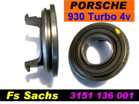 Butée embrayage PORSCHE 911 Turbo 3,0L 3,3L - BV4 - F/Sachs (type KZA /Z 2) 1975 à 1989