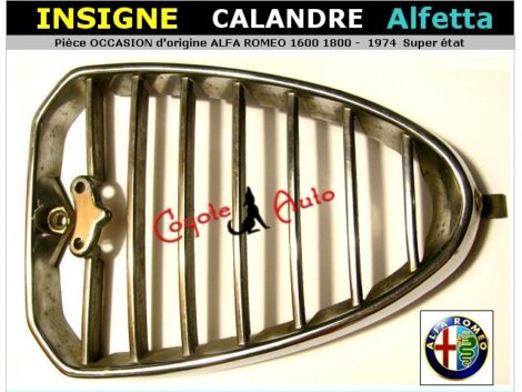 Insigne calandre - ALFA ROMEO Alfetta 1600 1800 années 1974 (occasion)