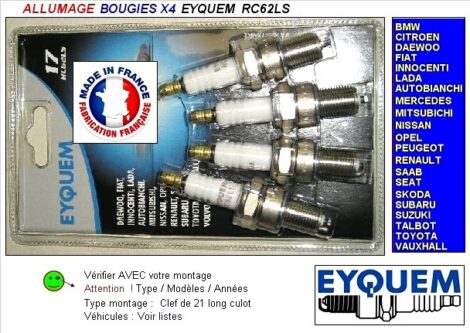 Lot 500 Bougies Alfa PSA Bmw Fiat Opel Skoda Toyota Saab Volvo (vente sur place)