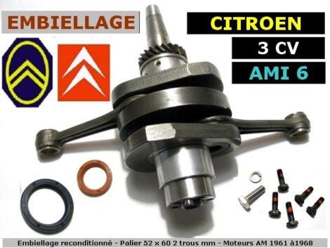 Acompte 50€ - Embiellage CITROEN 3cv AMI 6 - Moteur AM 1961 à 1968 (Vente sur place)