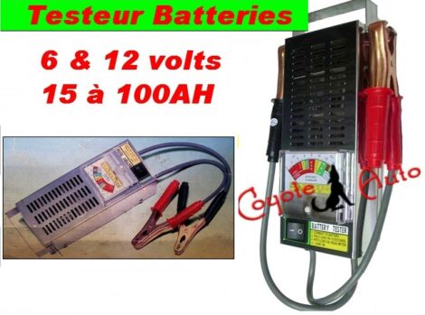 Analyseur de batteries plomb 6 volts & 12 volts 15 à 100 AH (article atelier) – Image 3