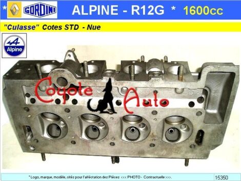 Acompte 50€ - Culasse nue Renault Alpine A110 R12 Gordini 1600cc (Vente sur place) – Image 2