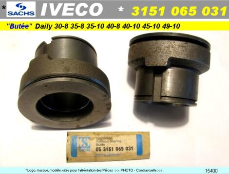 Butée embrayage pour IVECO 30-8  35-8  35-10  40-8  40-10  45-10  49-10 - Sachs 3151 065 031