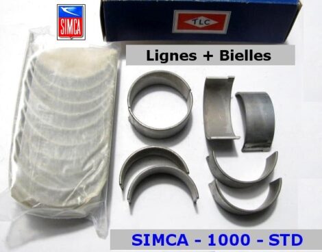 Coussinets de Lignes & de Bielles SIMCA 1000 cotes STD  TLC 91071 - 91072 (collection)