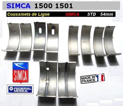 Coussinets de Lignes SIMCA 1500 1501 - STD 54 mm Federal Mogul 4350 M – Image 2