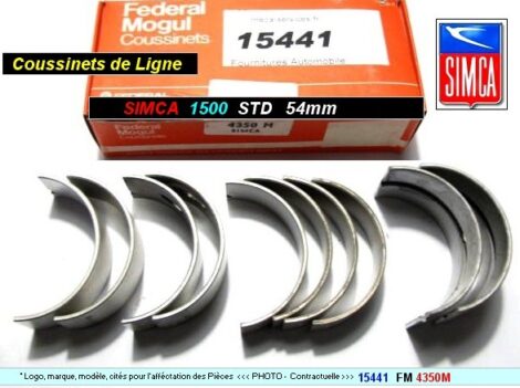 Coussinets de Lignes SIMCA 1500 1501 - STD 54 mm Federal Mogul 4350 M