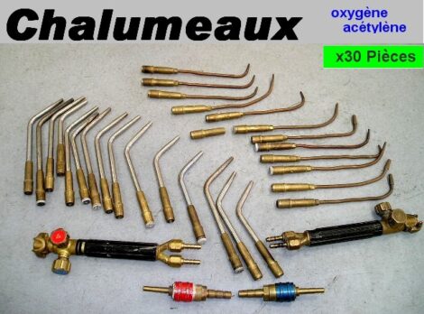Chalumeaux lot oxygéne acétylène - Coffret 30 pièces - OCCASION