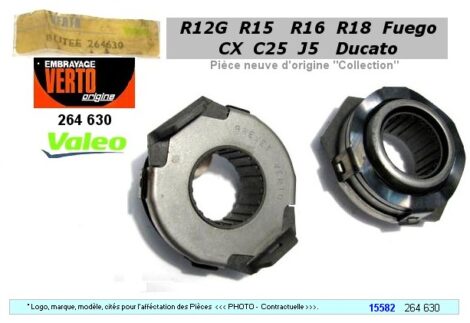 Butée embrayage - RENAULT R12G R16 R17 R18 - CITROEN CX J5 C25 - SNR – Image 3