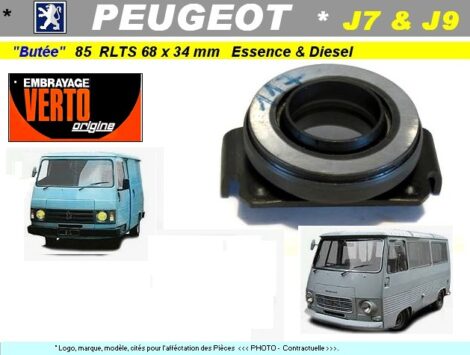 Butée embrayage - PEUGEOT J7 & J9 Essence Diesel - Vintage