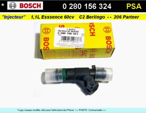 Injecteur Essence Citroen C2 Berlingo Peugeot 206 Partner (dépannage)
