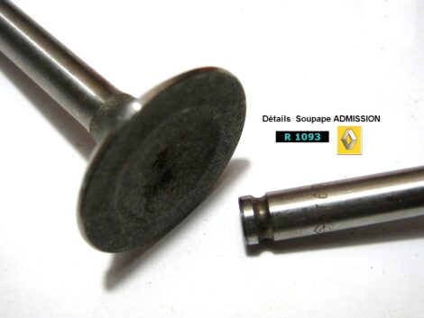 Soupapes RENAULT Dauphine R1093 - Admission 28.2 mm - Echappement 25 mm (les 8 pieces) – Image 3
