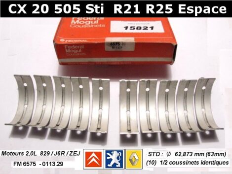 Coussinets de Ligne CITROEN CX 505 STi Ti Espace R21 R25 RENAULT 2.1L Diesel J8S