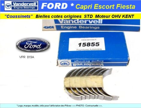 Coussinets de bielles - FORD Capri Escort Fiesta STD - Moteur Kent