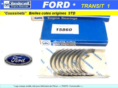 Coussinets de bielles - FORD Transit STD - Vandervell VPR 91224