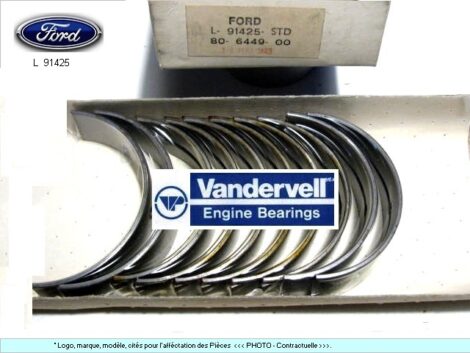 Coussinets de paliers FORD Transit Diesel 1972 70mm STD (Moteur York 2401E)
