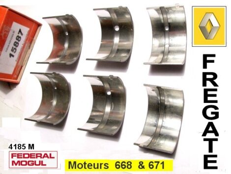 Coussinets de Ligne - RENAULT Frégate - Moteur 668-671 - Diam cote STD 56 mm