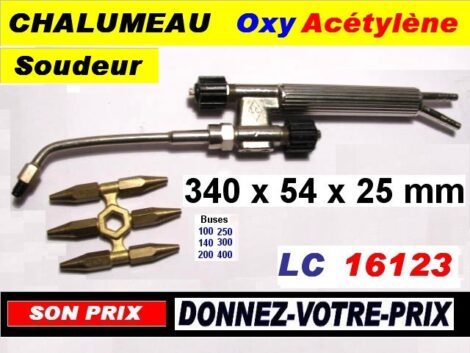 Chalumeau soudeur LC - Oxygène Acétylène - Avec 6 buses (Outillages atelier)