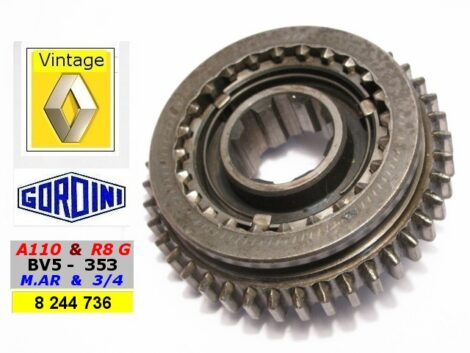 Pignon baladeur - Renault BV5 R8 GORDINI 353 - Montage 3/4 MAR 40 dents - OR 8244736 – Image 2
