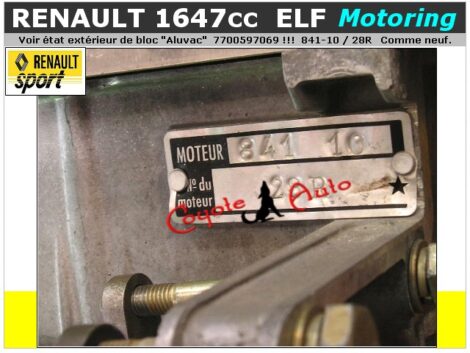Supplément ANNOTATION PHOTOS ANNONCE - 16168 - Bloc Renault 7700597069 base 841-10 – Image 2